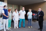 Podpredseda SPPK Marián Šolty odovzdal vyzbierané potraviny v Nemocnici Levice AGEL