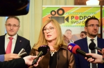 Záštitu nad projektom prevzalo aj Ministerstvo pôdohospodárstva a rozvoja vidieka SR. Na snímke rezortná ministerka Gabriela Matečná.