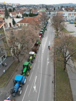 Protest poľnohospodárov - 22. február 2024