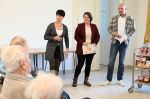 Tlačová konferencia projektu Zasejme dobro a odovzdanie pomoci Zariadeniu pre seniorov Viventi v Podunajských Biskupiciach Úradom SPPK