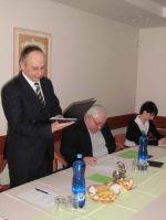 Predseda TRPPK Ing. Marián Kohút predkladá valnému zhromaždeniu Správu Predstavenstva.